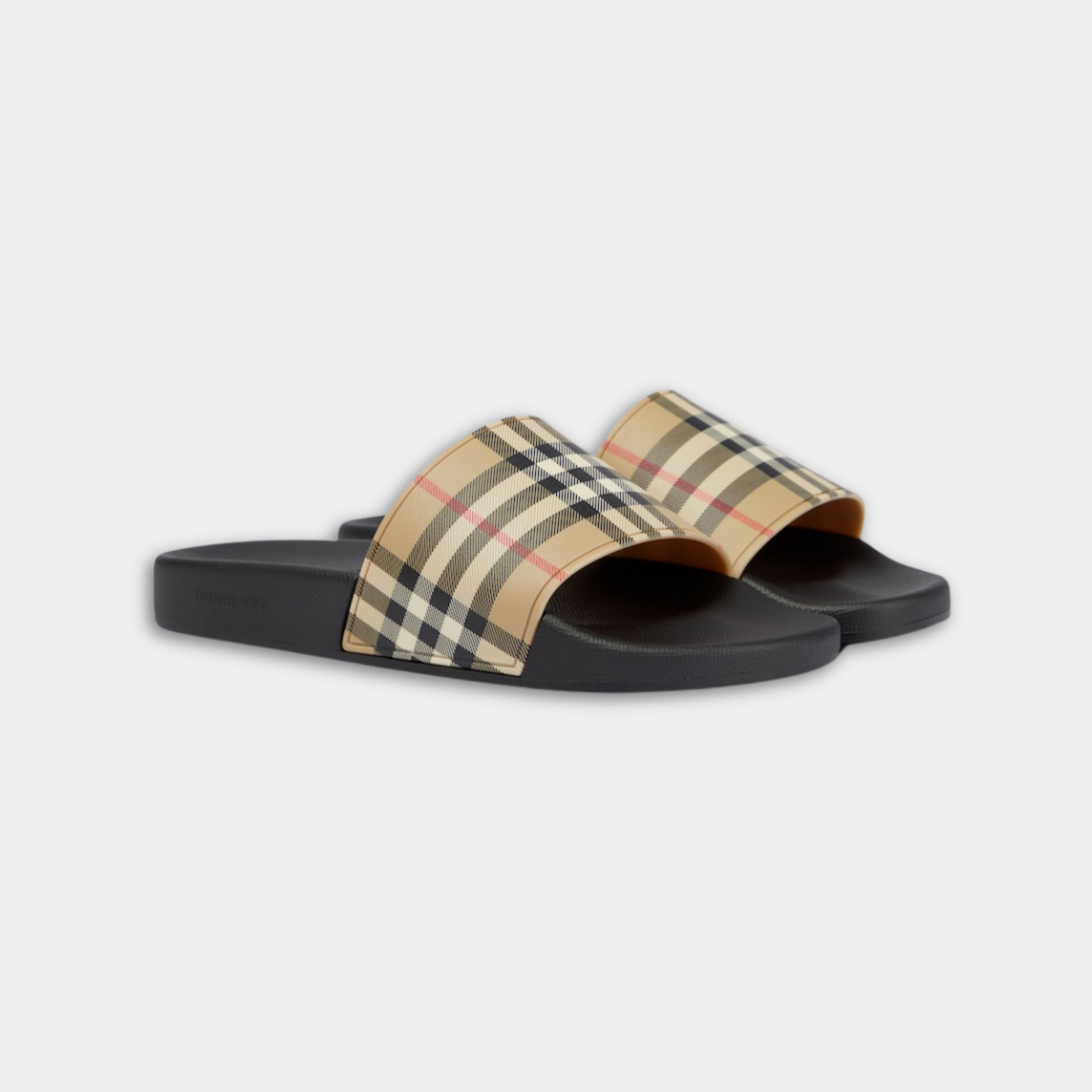 Burberry claquettes à carreaux